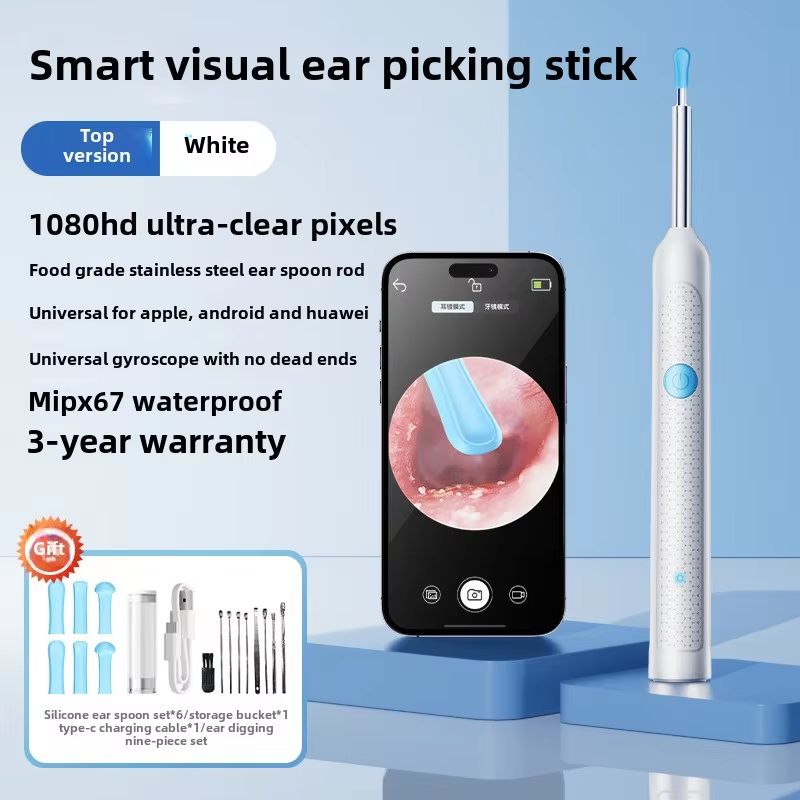 Smart Visual Ear Sticks Otoscope – Mini Camera Ear Wax Removal & Health Care Tool