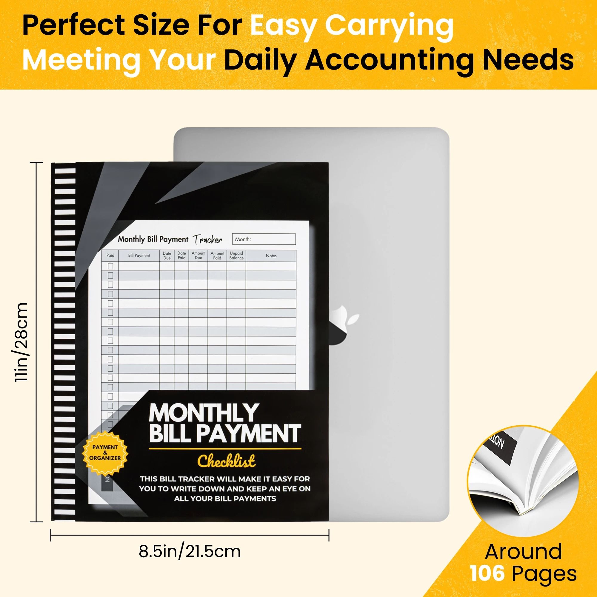 Bill Tracker & Budget Planner – Monthly Expense Organizer for Financial Management & Payment Tracking