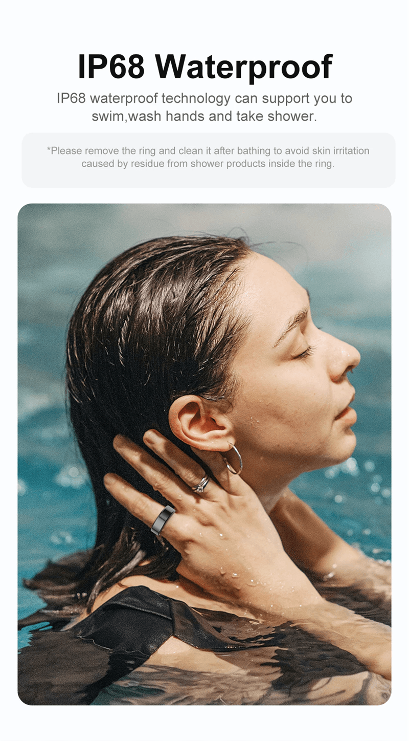 COLMI R02 Smart Ring Titanium Health Tracker with Multi Sport Modes