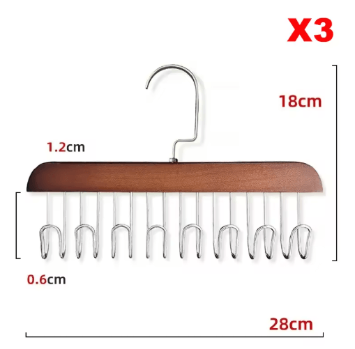 Multi Functional Bra and Accessory Hanger 1 to 3 Piece Wardrobe Organizer for Women and Men