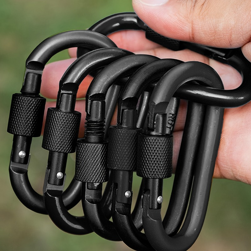 D-type Spring Hook and Loop Spiral Doors Ideal for Climbing Camping and Hiking Outdoor Use