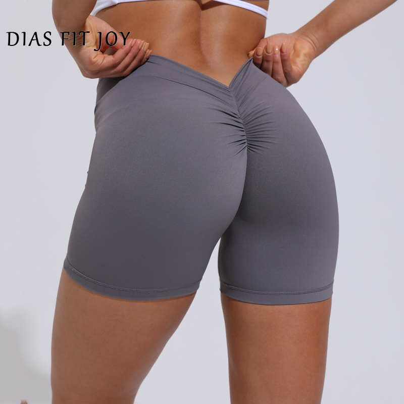 High-Waisted Hip Lifting Yoga Shorts for Women Nylon Tight-Fitting Fitness Pants