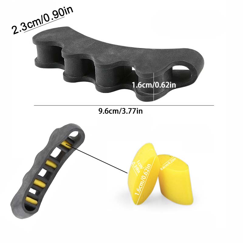 Toe Separator Silicone One Pair, Separation Five Holes Clip, Foot Finger Guard, Valgus Toe Corrector