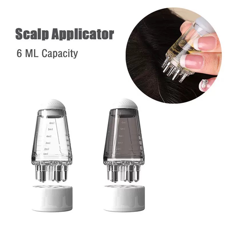 Hexagon Head Oil Roller Ball Scalp Applicator, Hair Regrowth Styling Guide Massage Comb