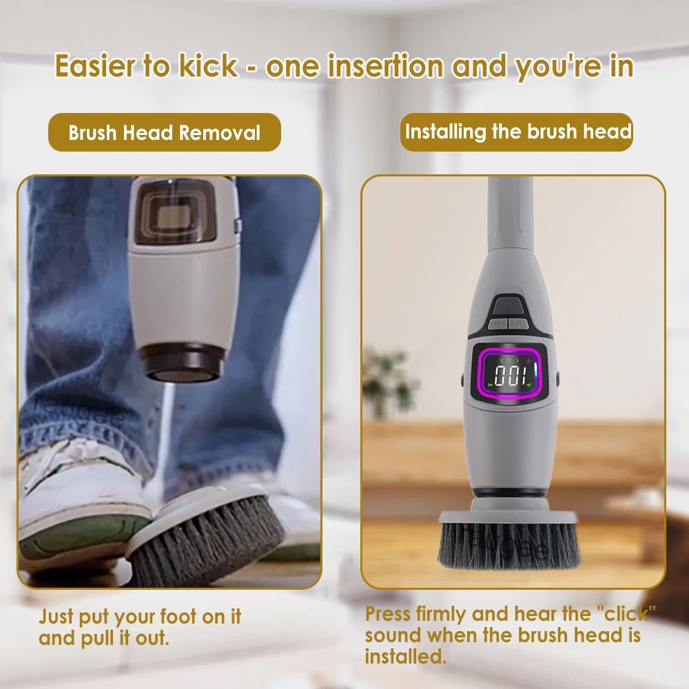 10 in 1 Wireless Electric Spin Scrubber