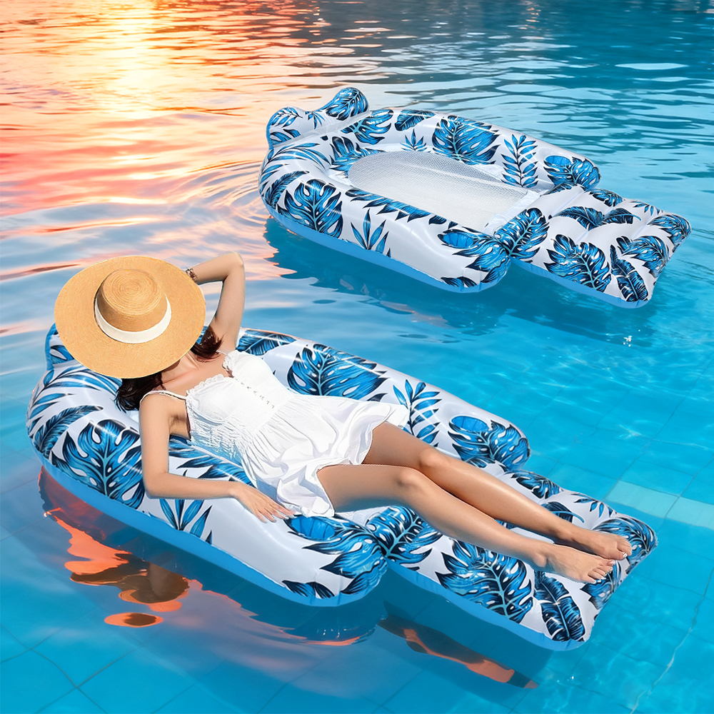 Inflatable Pool Lounge Chair Floating Seat for Beach Lake Relaxation