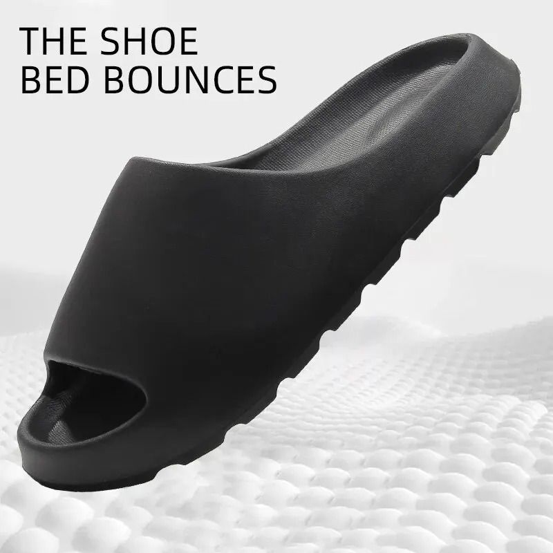 Cloud-Feel Thick-Soled Coconut Slippers – Non-Slip Summer Sandals