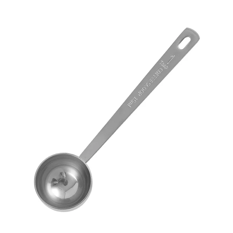 Stainless Steel Measuring Spoon with Scale, Powder Pressing Coffee Spoon, Household Seasoning Spoon, Durable Measuring