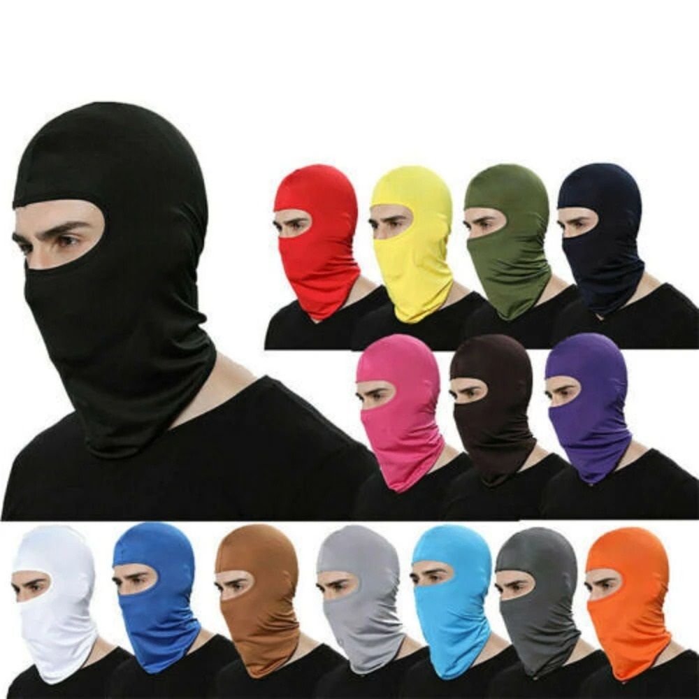 Tactical UV Protection Balaclava Full Face Mask Windproof Ski Sun Hood and Biker Helmet Liner