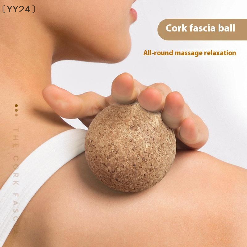 Back Massage Cork Ball Foot Massager Yoga Therapy Myofascial Ball Tension Release Relax Muscles Trigger Point Relief