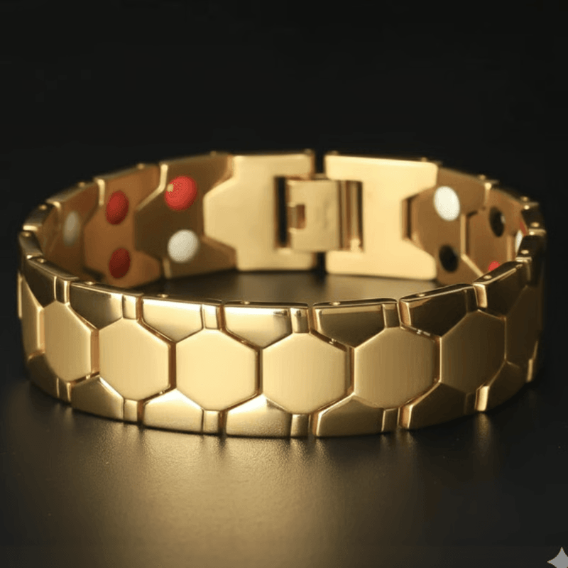 Magnetic Copper Therapy Bracelet for Men, Pain Relief, Joint Stiffness & Wrist Support