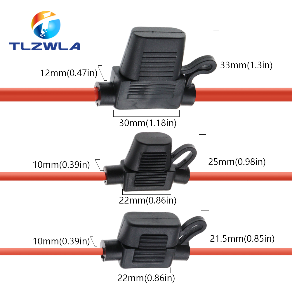Waterproof Mini Auto Fuse Holder with Car Blade Fuses