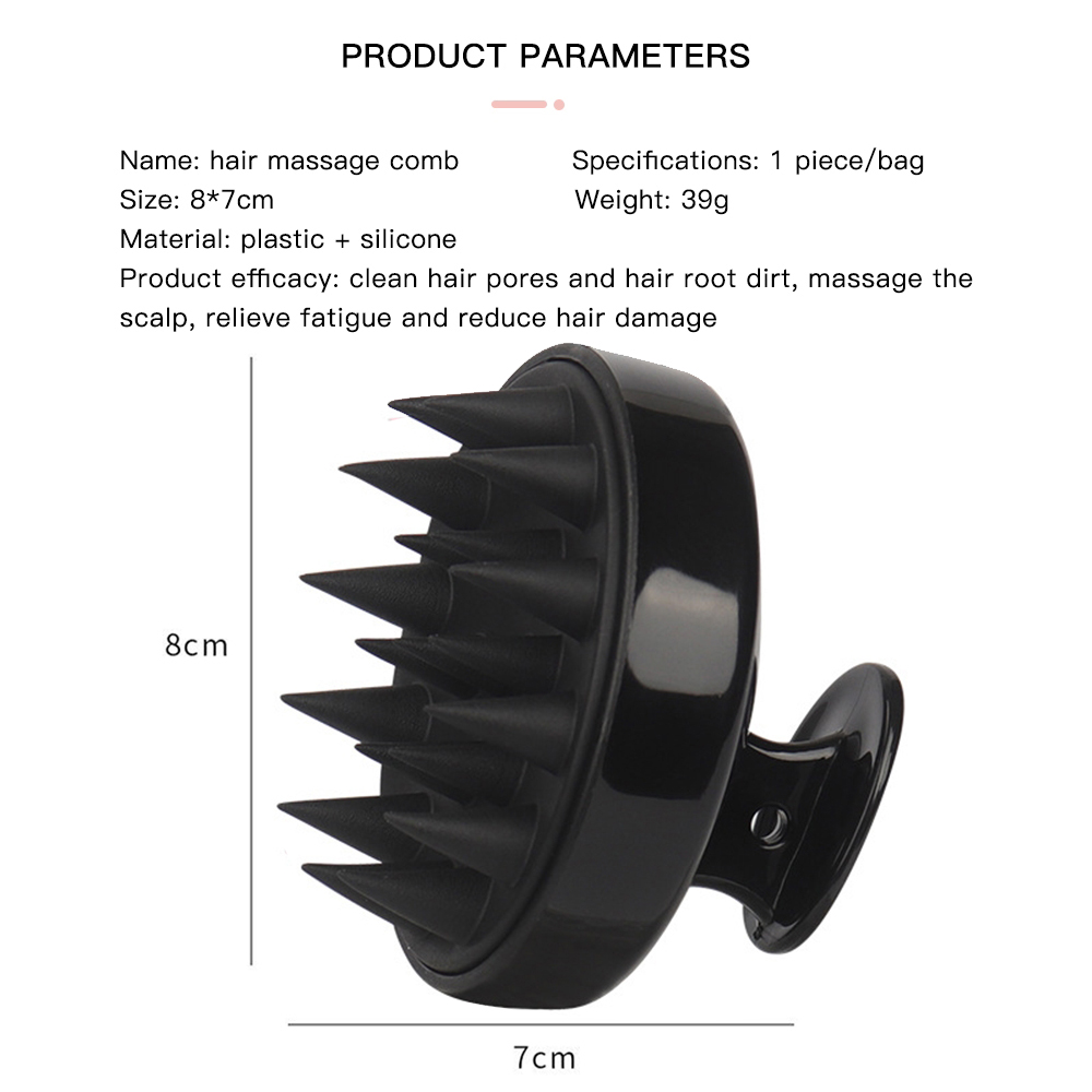 Hair Growth Silicone Washing Brush, Soft Scalp Massage Comb, Shampoo Shower Head Hair Care