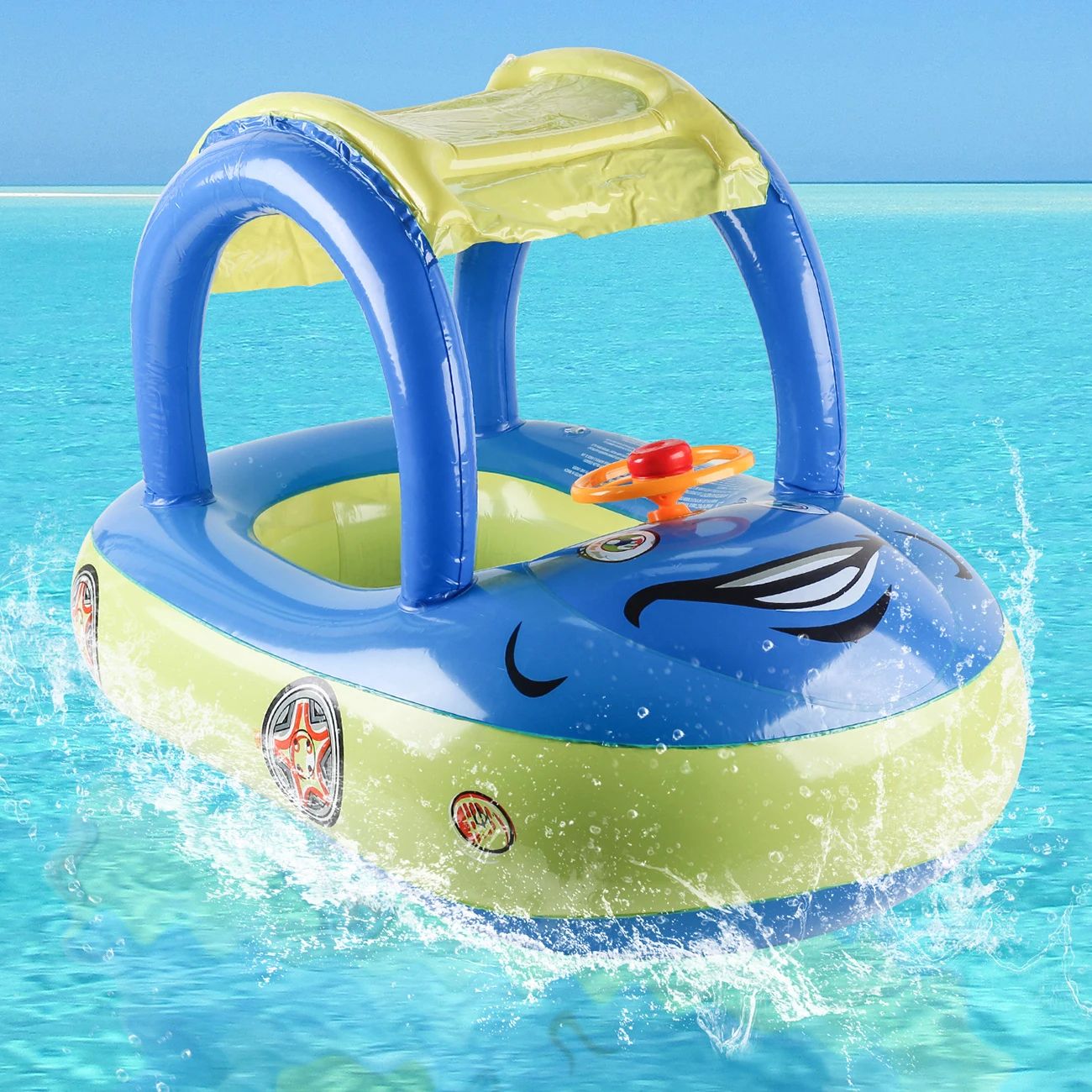 Car Shape Toddler Pool Float Kids Swim Ring