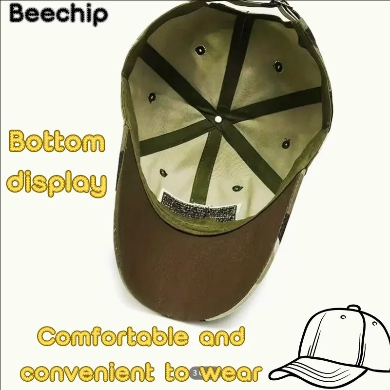 Mens Outdoor Sun Protection Camo Baseball Hat