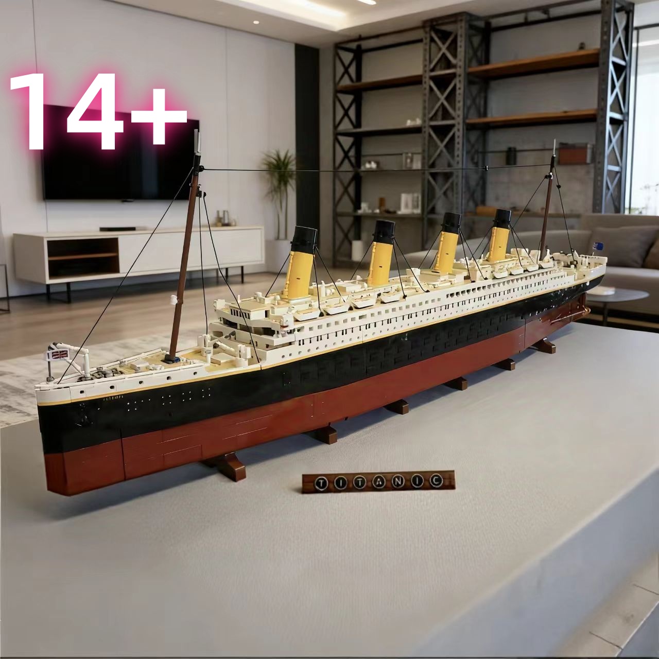 Stock Home Decoration Large Cruise Boat Ship Steamship Desktop Ornament for Kids Gift