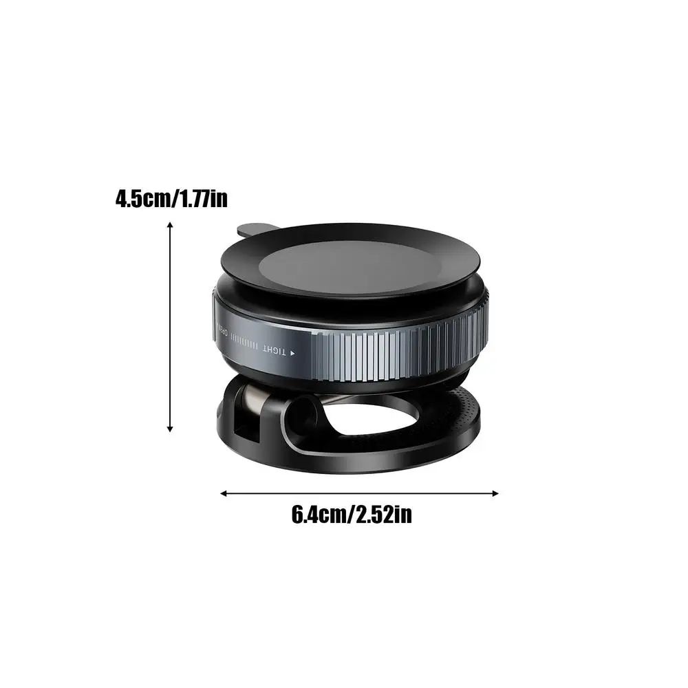 High-Visibility Magnetic Car Phone Mount with 360° Rotation & Foldable Design