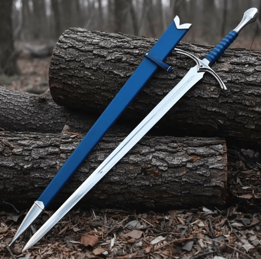 Damascus Steel Viking Sword | 37 Inch Handmade Norse Sword – Thanksgiving & Holiday Gift