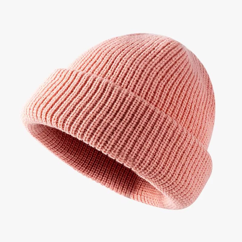 Unisex Knitted Melon Skin Winter Beanie Hat