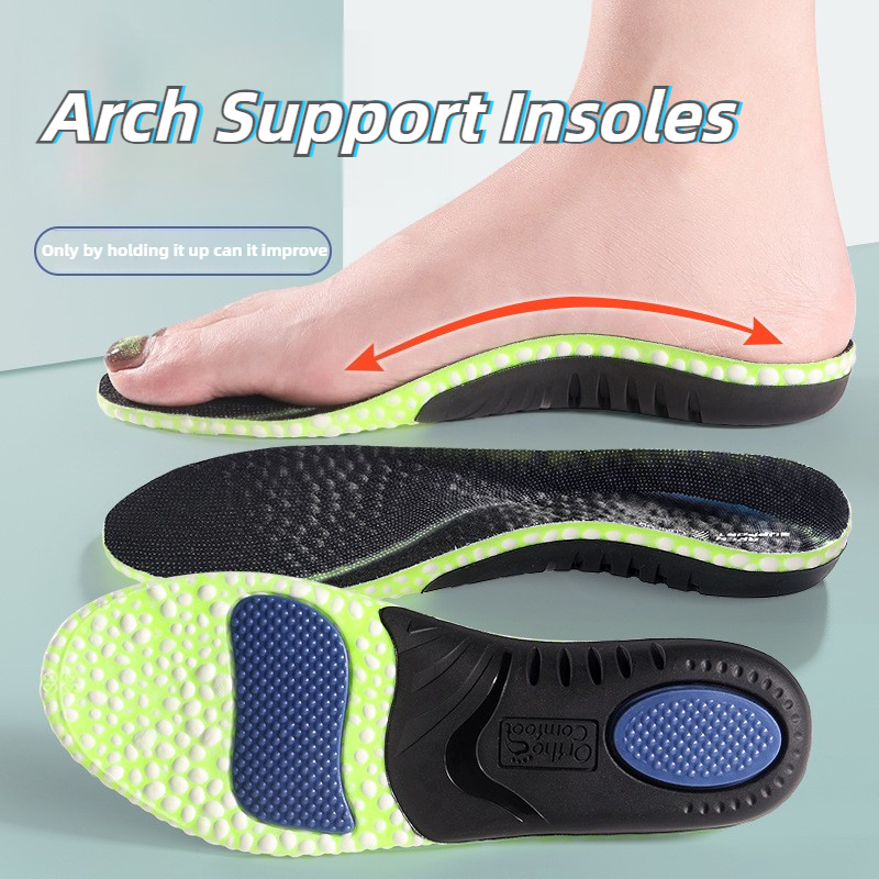 Arch Support Insoles for Flat Feet Men Women Orthotic Shoe Inserts for Overpronation Pain Relief Sports Comfort