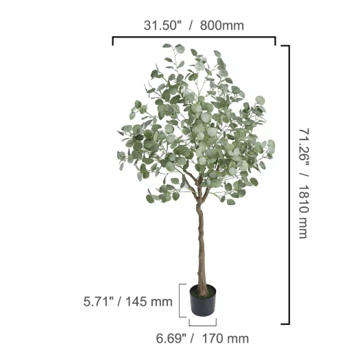 Artificial Olive Tree Tall Faux Indoor Plant with Pot Stable & Low-Maintenance Decor 4–6FT