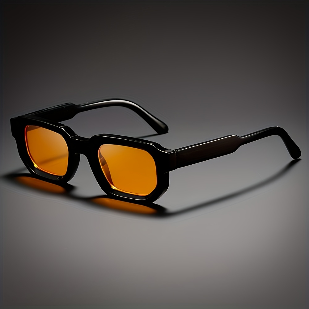 Retro Rectangle Sunglasses Vintage UV Protection Fashion Eyewear for Men Women