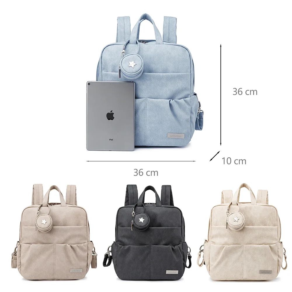 Soboba Large Capacity Diaper Backpack – Waterproof Baby Diaper Bag with Pacifier Holder