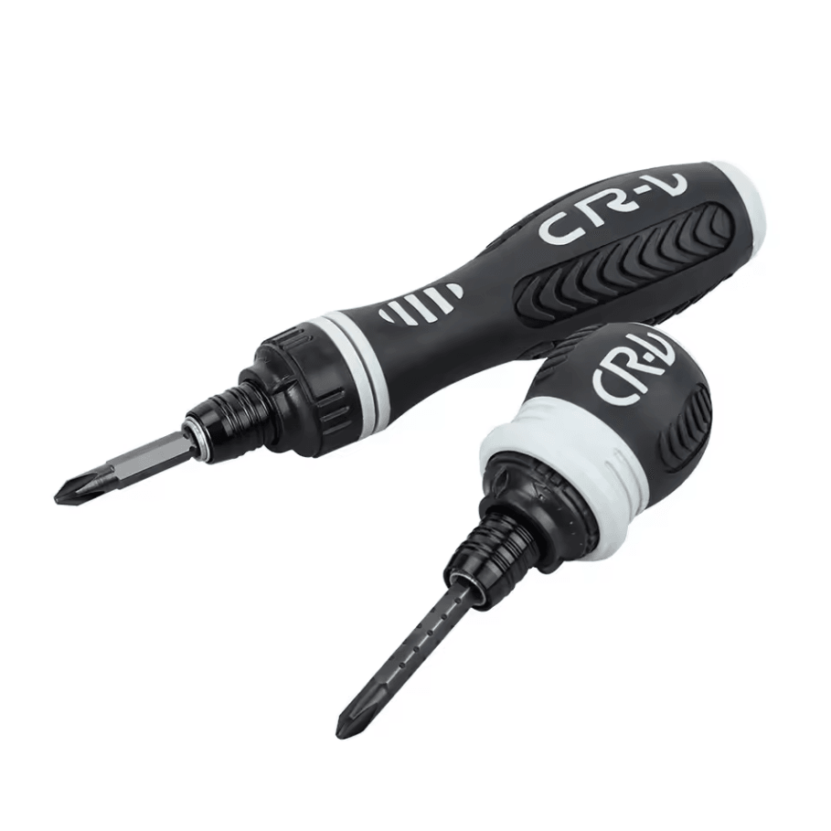 Mini Ratchet Bolt Driver | Dual Purpose Magnetic Screwdriver with Retractable Design