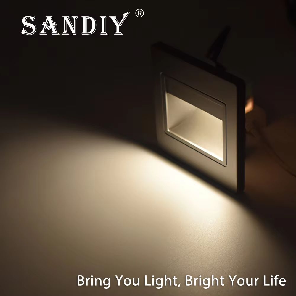 Smart Motion Sensor Recessed Stair & Wall Light with Voice Activation