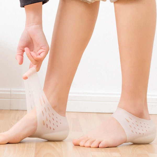 Invisible Height Increase Insoles - Comfortable Silicone Height Boosters | Perfect Gift for Confidence