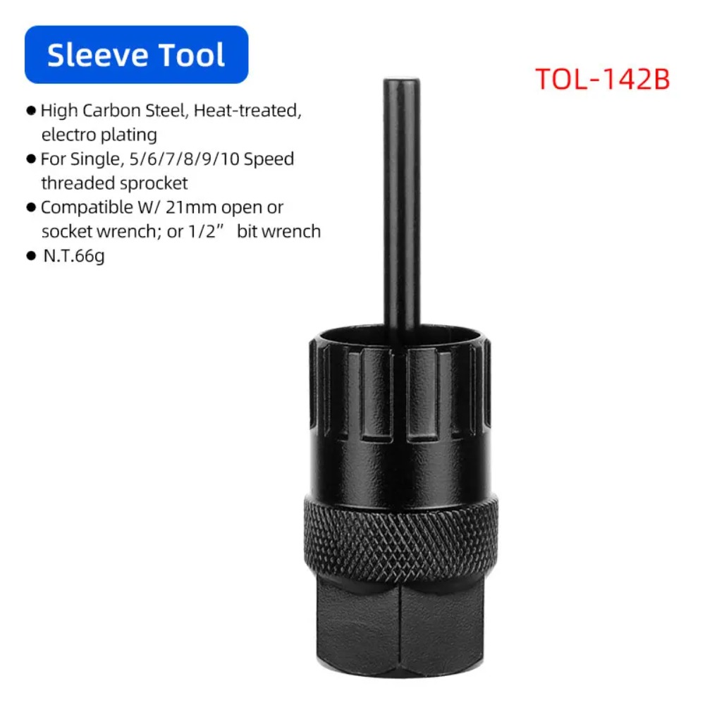 New Bicycle Repair Tools, High Carbon Steel Cassette Locking Ring Install Tool in Black & Silver