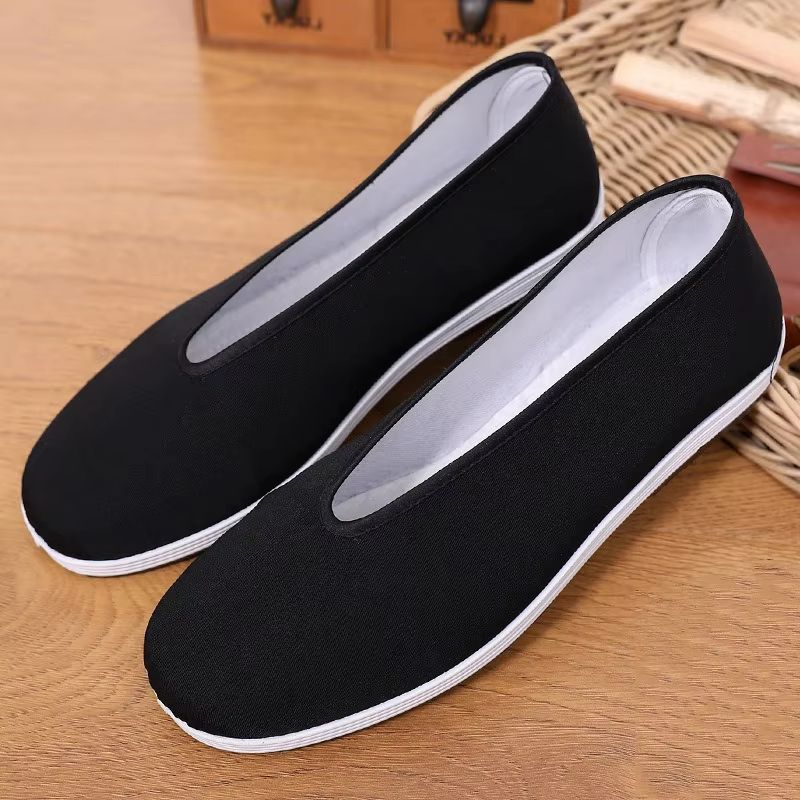 Men's Traditional Kung Fu Cotton Shoes – Breathable Martial Arts & Tai Chi Training Footwear