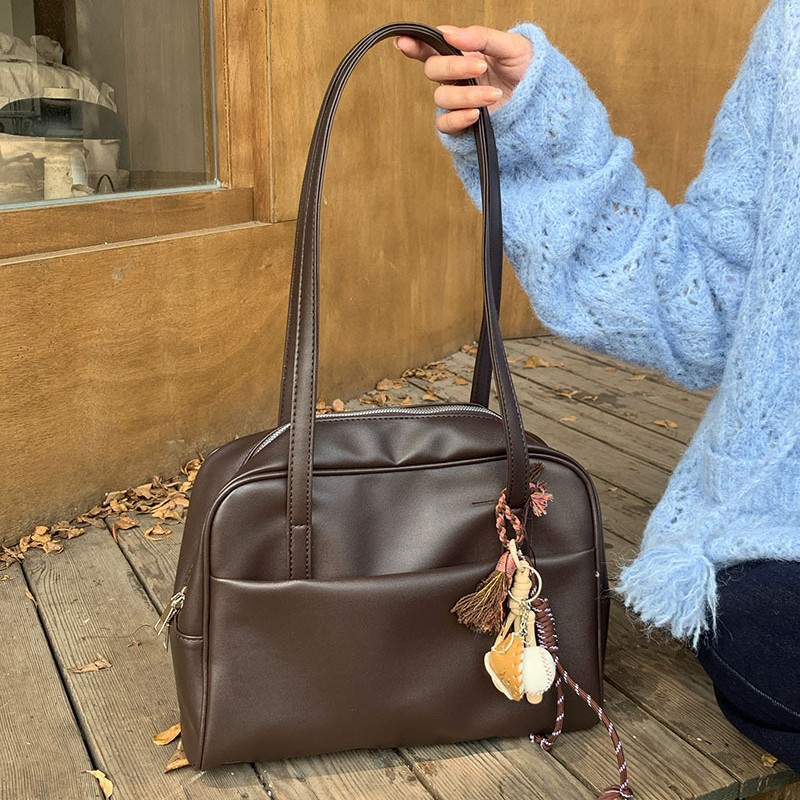 Vintage Underarm Bag, Korean Style Large Capacity Women's Tote, Versatile Autumn New Arrival Shoulder Bag