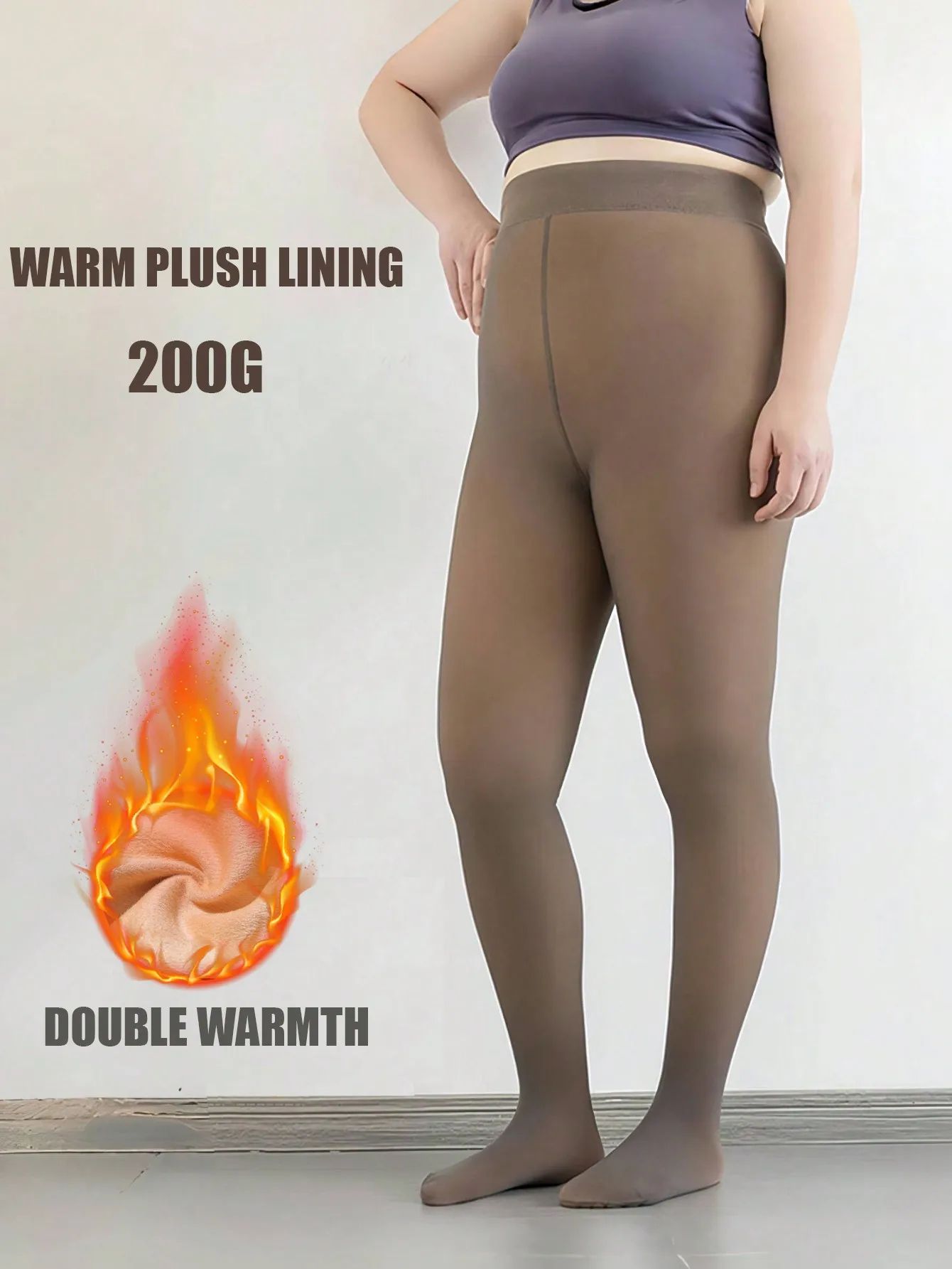 Warm Velvet High Waisted Tights