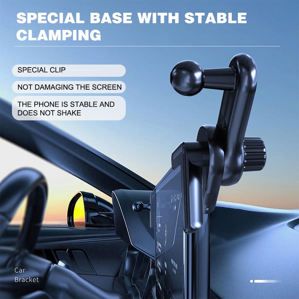 Display Screen Mobile Holder Base for Car, GPS Mount Universal Ball Head, Sticker Phone Bracket for Tesla Model