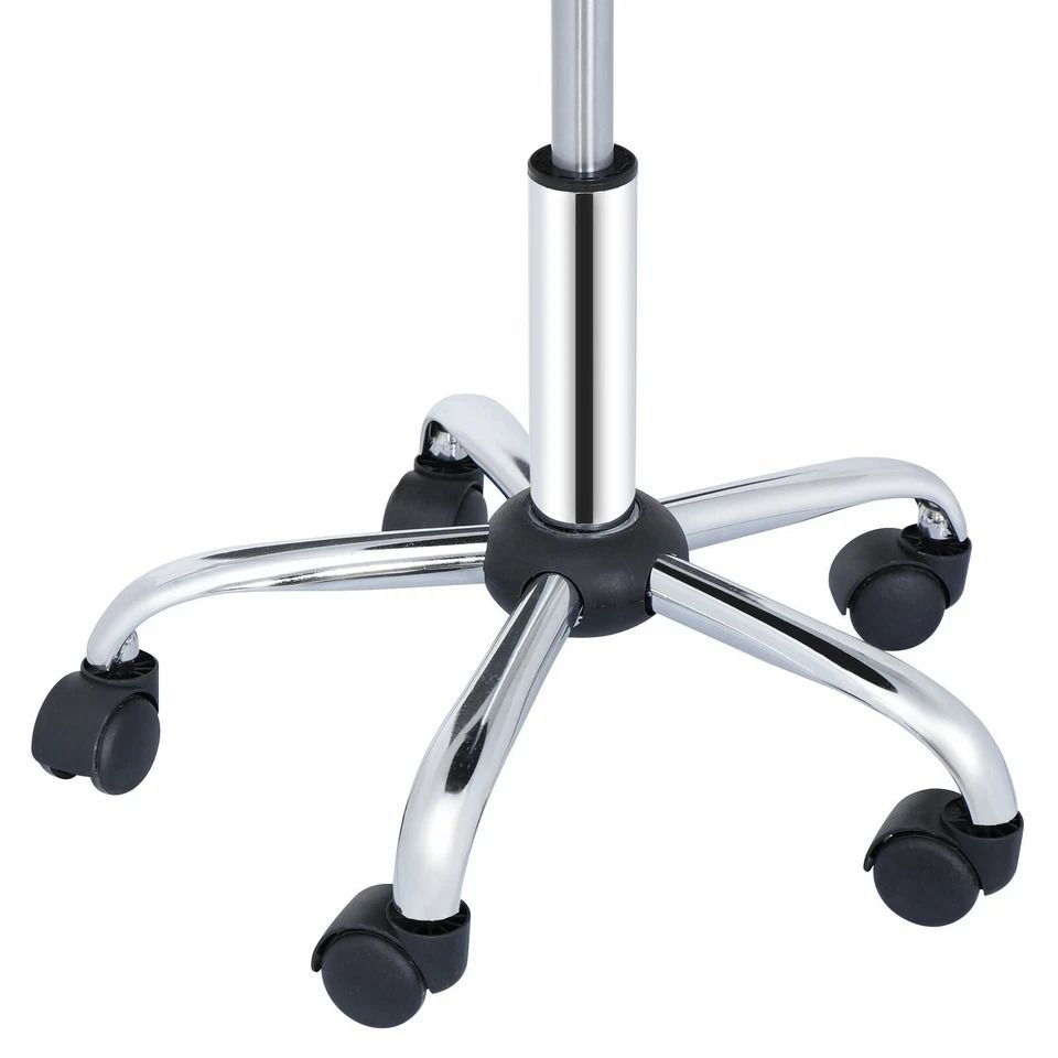 Hydraulic Rolling Stool Chair Adjustable Height Swivel Salon Seat with Wheels