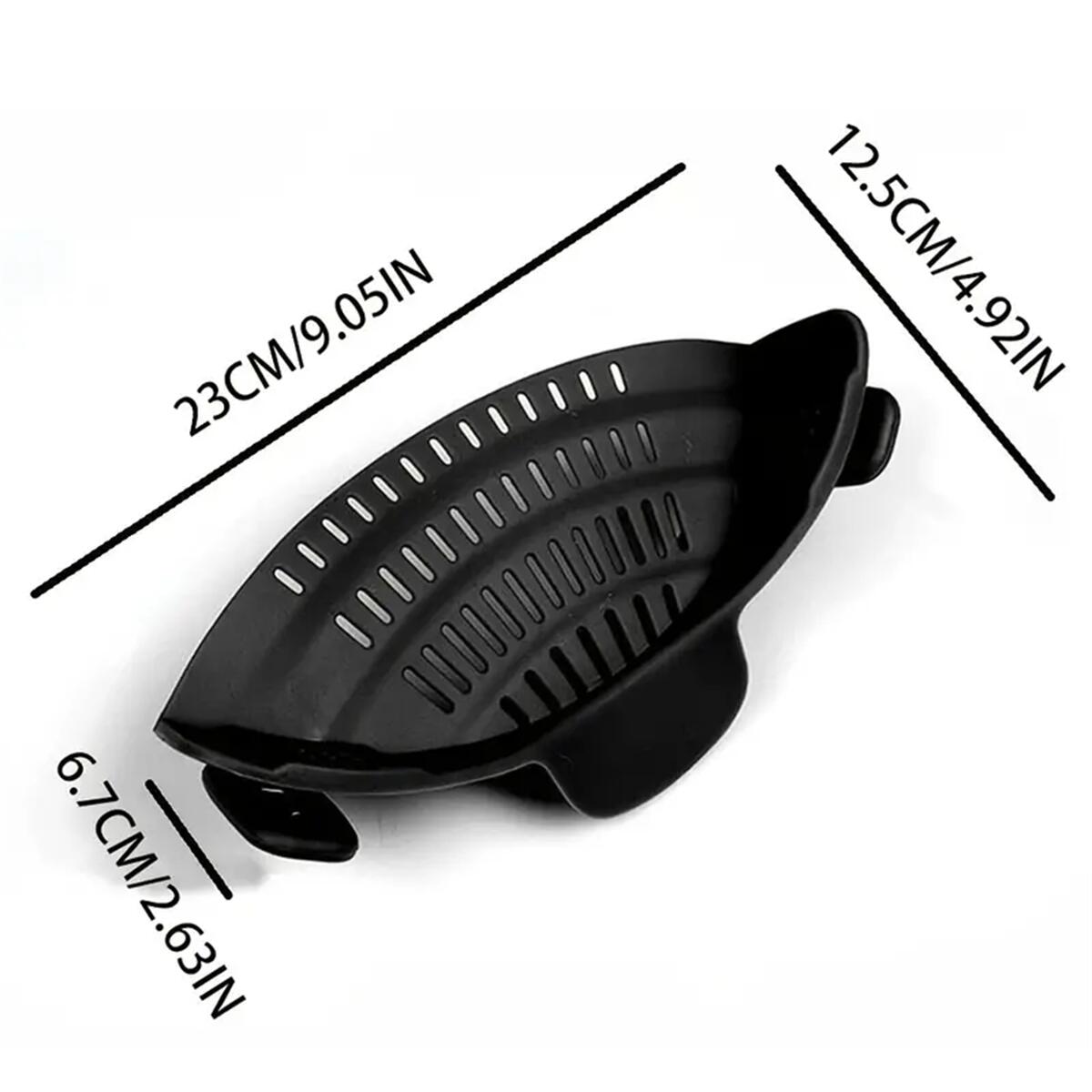 Kitchen Pot Strainer, Adjustable Clip On Strainer for Pots, Pans, and Bowls