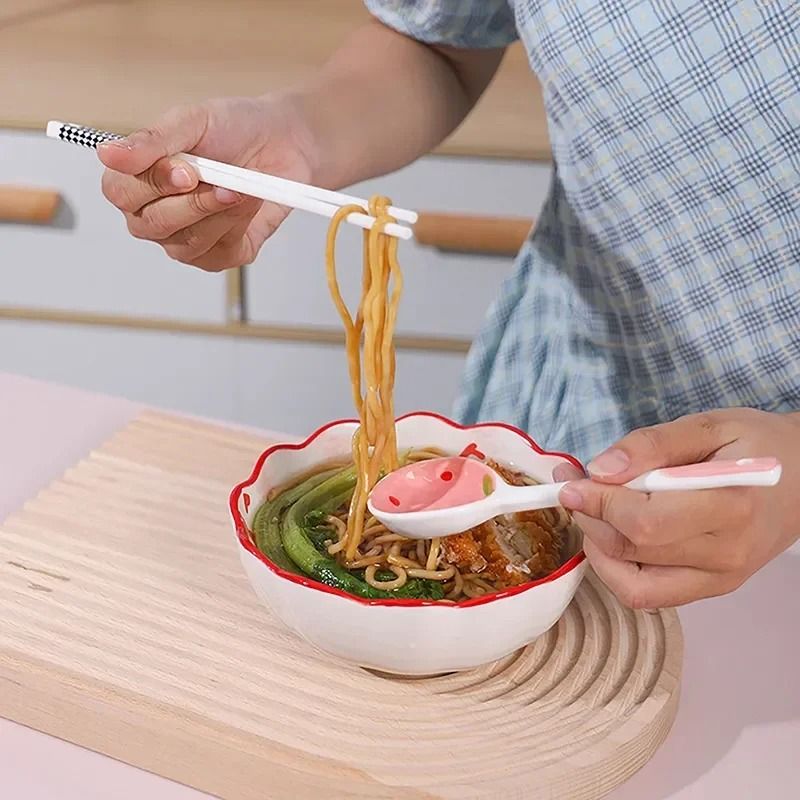 Strawberry Ceramic Soup Spoon
