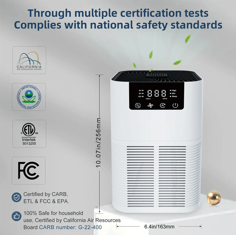 PureBreathe HEPA Air Purifier with Negative Ion Technology