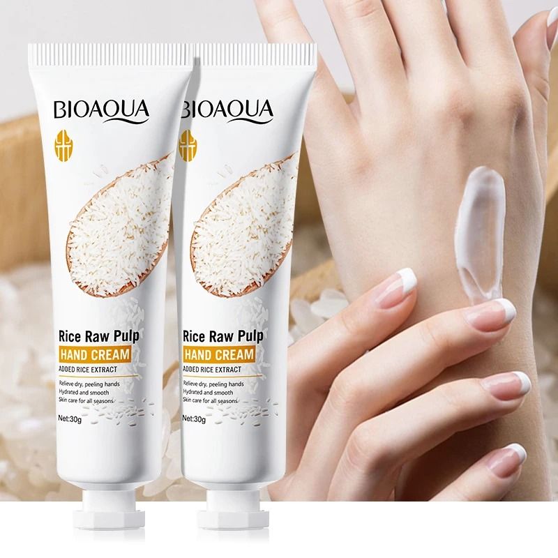 Rice Essence Rejuvenating Hand Cream – 30g Volumizing & Brightening Therapy