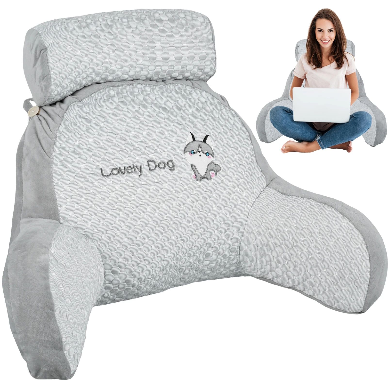 Triangular Backrest Reading Pillow Cushion