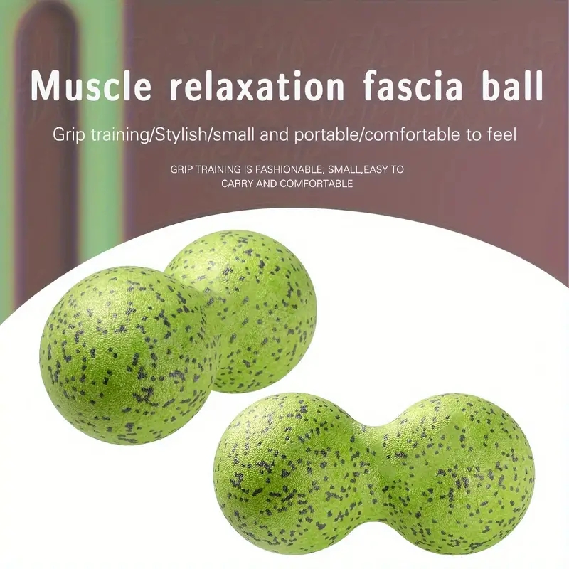 Double Long Hockey Ball, High Density Peanut Massage Ball, Deep Tissue Muscle Massage Roller