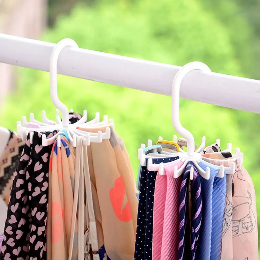 360 Degree Rotating Scarf and Tie Hanger Rack