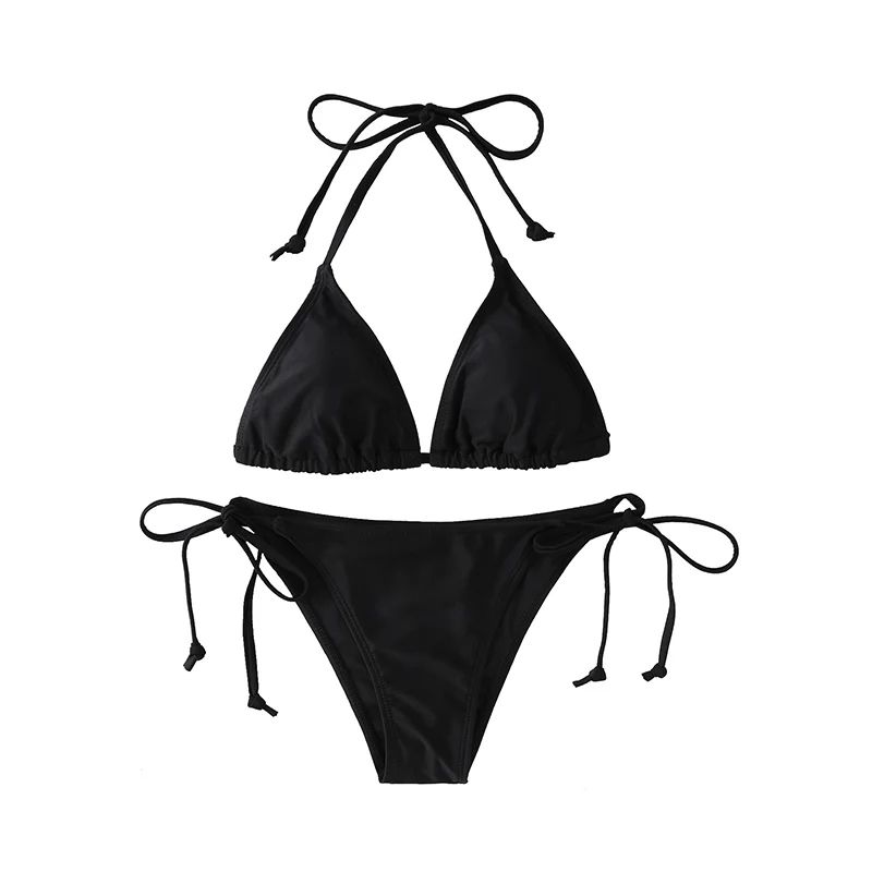 2024 Fashion Sexy Triangle Bikini And Brazilian One-Piece Swimsuit Set