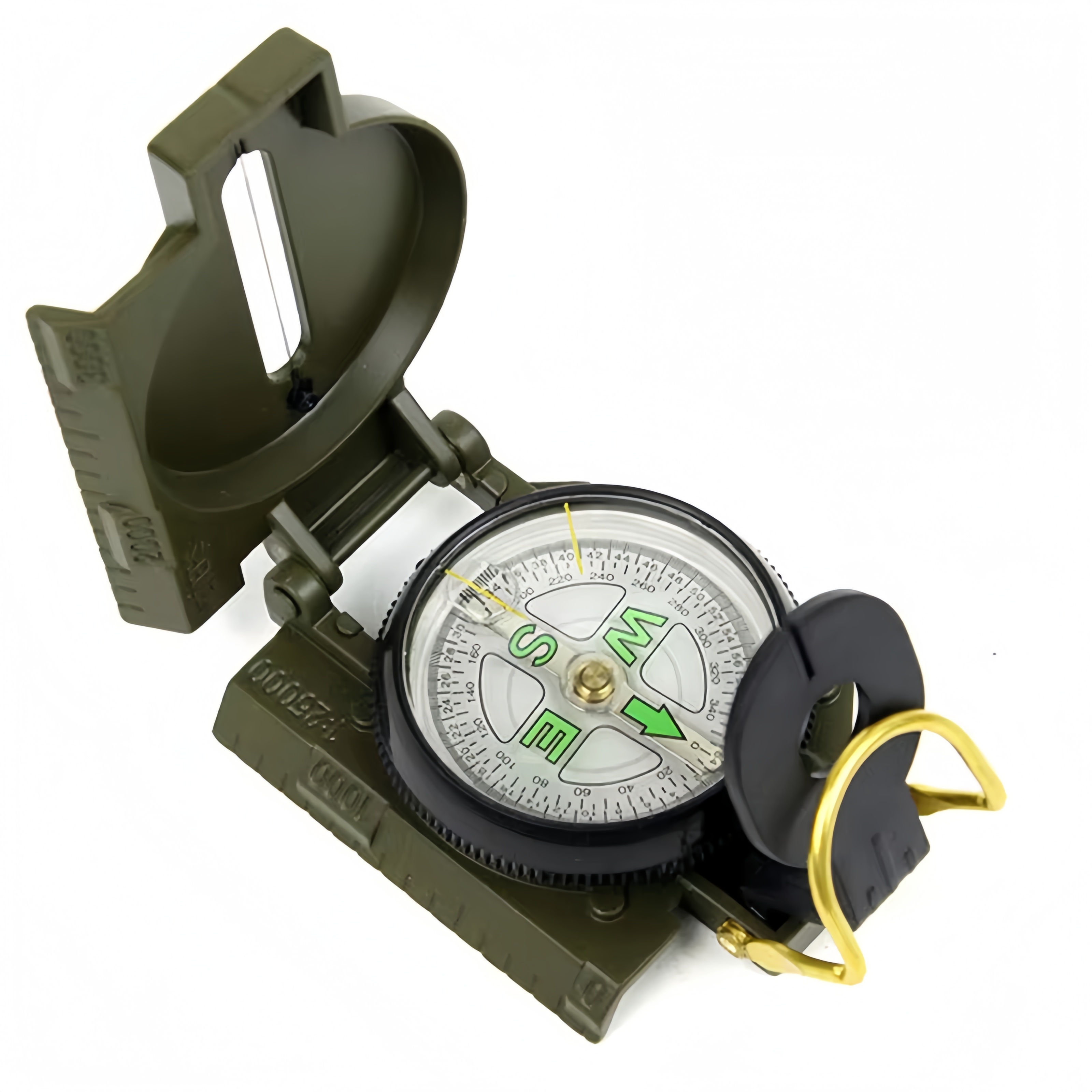 Compact Aluminum Alloy Travel Compass  Essential Navigation Tool for Outdoor, Camping, Hiking & Emergency Kits