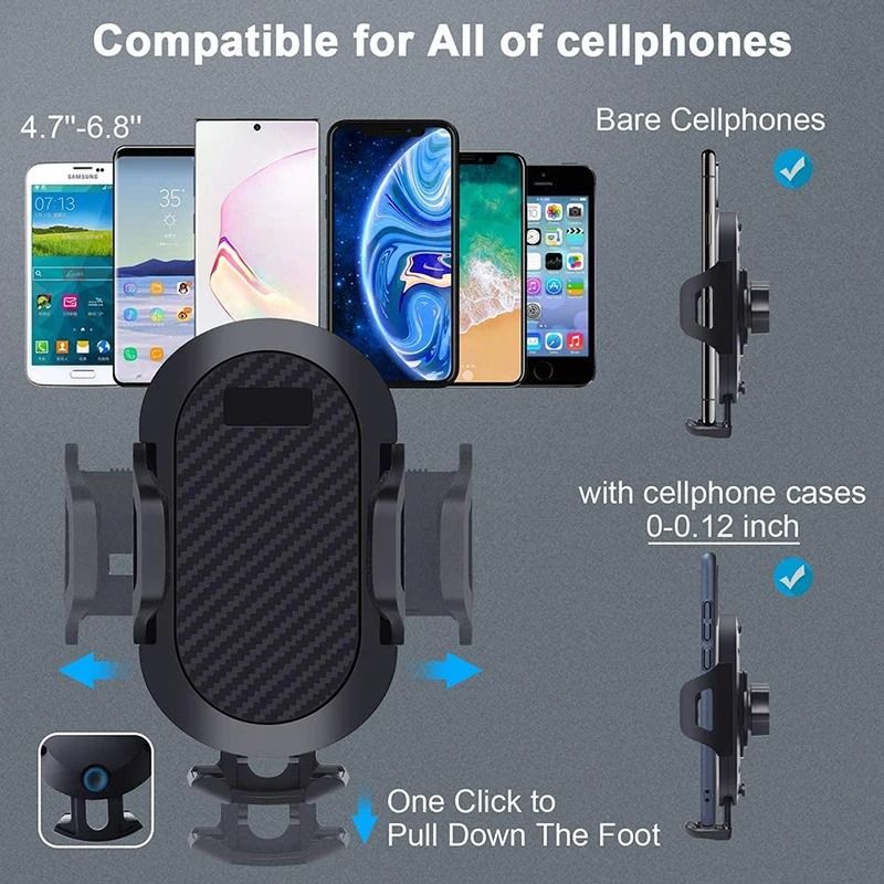 Heavy-Duty Sucker Car Mount – Universal Anti-Shake Dashboard & Windshield Holder