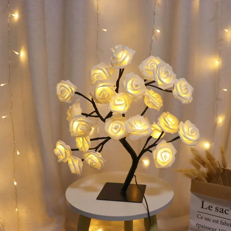 Rose Tree LED Night Light Table Lamp