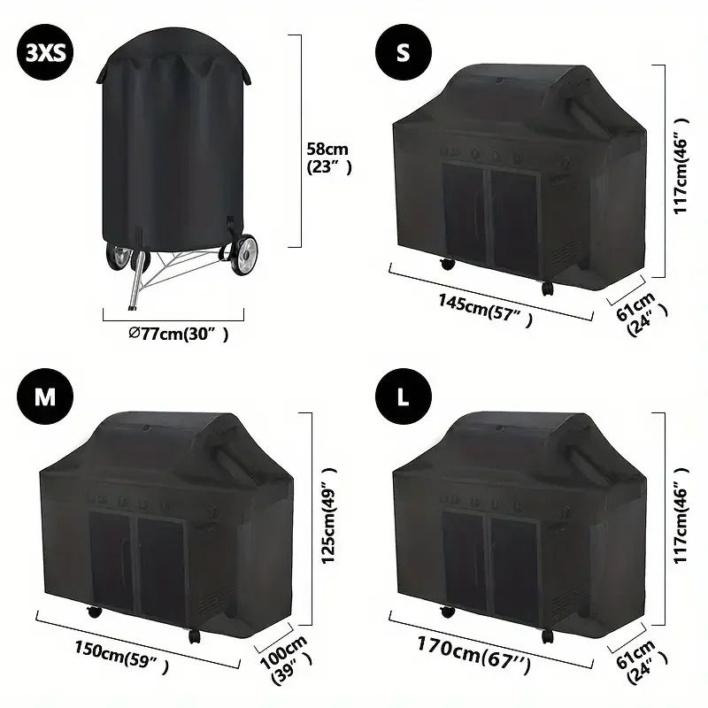 BBQ Gas Grill Cover – UV Protective & Durable Furniture Shield