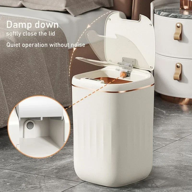 SmartSense 5.3 gal Automatic Sensor Trash Can – Waterproof Touchless Kitchen & Bathroom Waste Bin