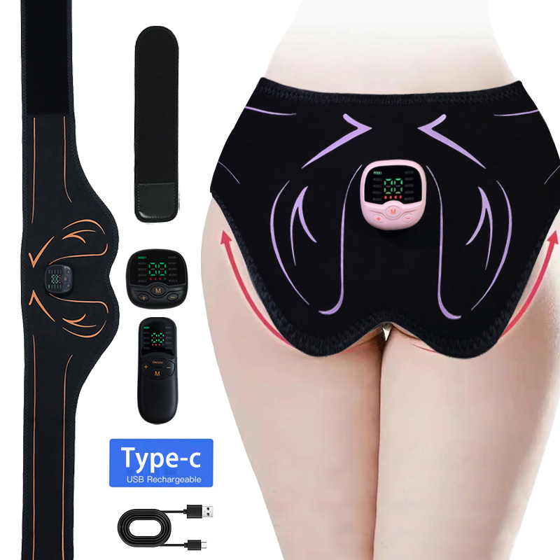 USB Rechargeable Buttocks Lifting Muscle Toner, Electric Hips Trainer EMS Butt Muscle Stimulator